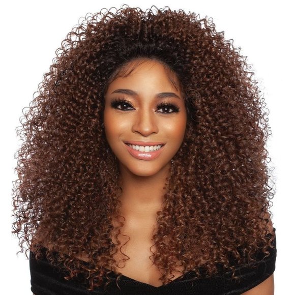 RCHN205 Roxie Mane Concept Lace Front Wig Red Carpet HD Transparent Curly Hair - Picture 1 of 4
